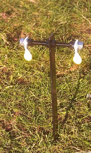 Double Post 15mm Garden Spinner Airgun Target