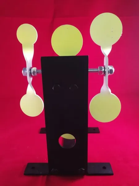 [CR02-LRG-STD] Cordless Resetting Airgun Target with Side Spinners LRG & STD