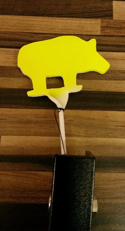 [KDTHog1] NRA style hog knock down airgun target