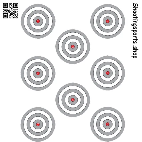 8 Spot Targets (25, 140mm x 140mm)