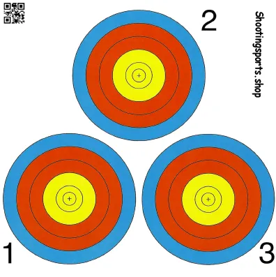 Archery 3 spot (25, 140mm x 140mm)