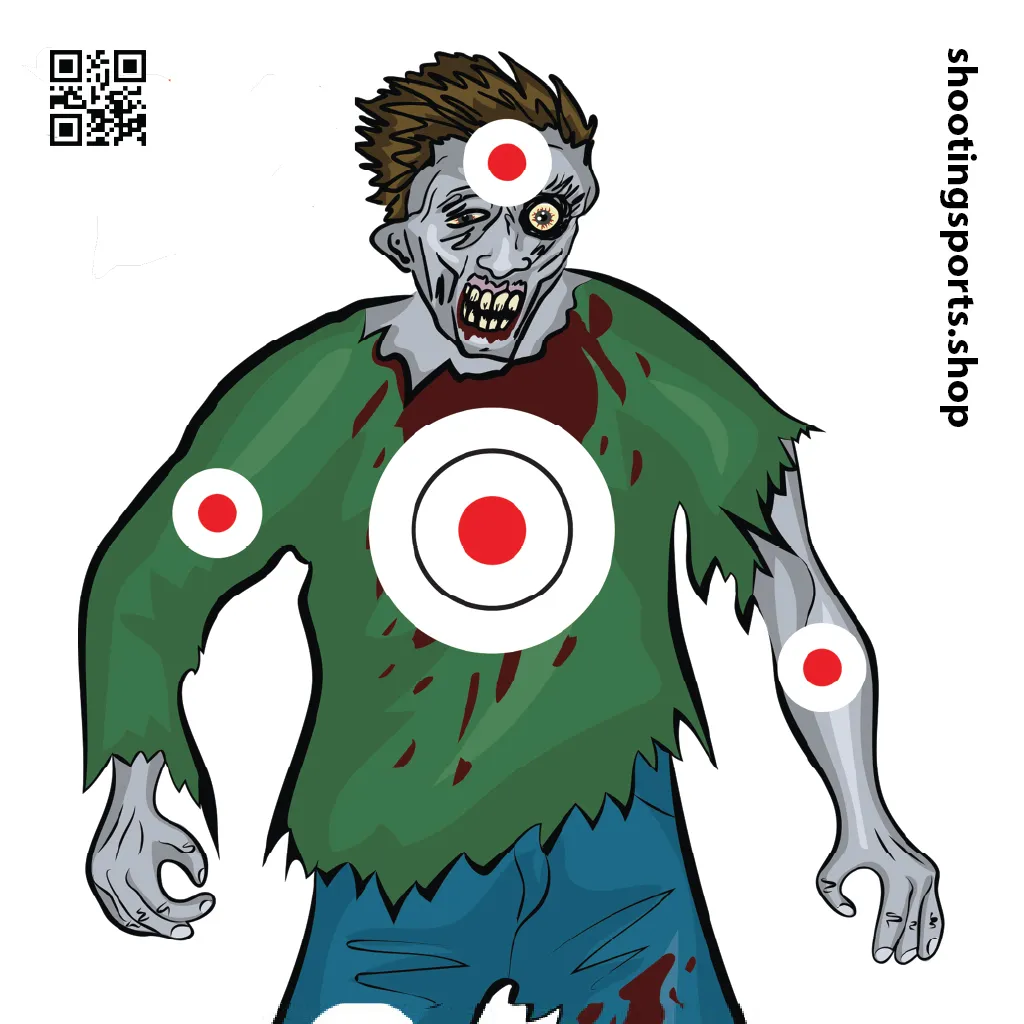 Zombie Monster Target - Paper 14cm x 14cm Packs